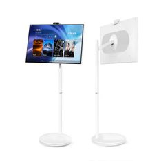 Moniteur intelligent M01 - 32" - Android 15 - Full HD - Tactile 10 points - sur pied à roulettes - blanc
