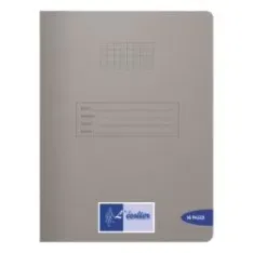 L'ÉCOLIER Cahier 24x32 cm 96 pages Seyès PP gris 90g (44591)