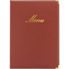 Securit Classic - Protège-menus - A4 simili cuir 1 compartiment double insert