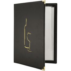 Securit Classic - Carte des vins - A4 simili-cuir 2 compartiments