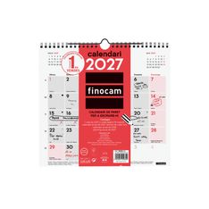 Finocam Calendario Neutro De Pared Para Escribir 2027 – 265 x 245 mm