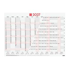 Finocam Póster Planificador Mixto 2027 – 680 x 485 mm