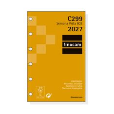 Finocam Recambio Anual Classic 2027 – 94 x 171 mm