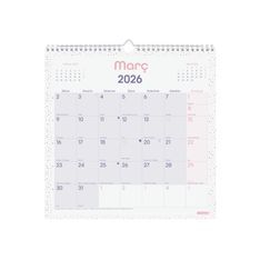Finocam Calendario Chic De Pared Para Escribir 2027 – 300 x 300 mm