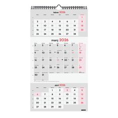 Finocam Calendario Neutro De Pared Para Escribir 3 Meses Vista 2027 – 236 x 430 mm