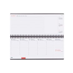 Finocam Planificador Agenda + Notas Semana Vista 2027 – 290 x 116 mm