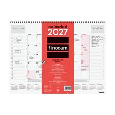 Finocam Vade Espiral Mes Vista 2027 – 420 x 310 mm
