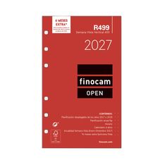 Finocam Recambio Anual Open 2027 – 155 x 215 mm