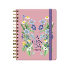 Agenda anual Dohe Botanical semana vista Wire-O 16 x 21 cm Promise