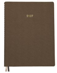 Agenda anual Dohe Zenith semana vista Wire-O 21 x 28 cm marron