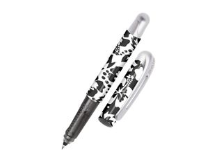 ONLINE Schreibgeräte College - Stylo plume - Plume M - Encre bleue - Corps plastique floral