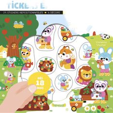 Stickers épais La Nature Gründ - 25 stickers repositionnables, dès 18 mois