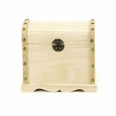 Graine Créative You Do It - Boîte corsaire en bois à décorer avec clous - 180 x 160 x 120 mm - Lot de 1