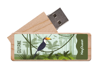 KeyOuest - Clé USB Guyane26 - 32Go - Toucan