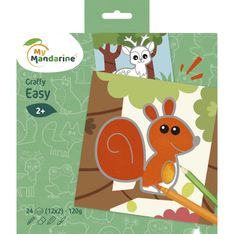 Avenue Mandarine Graffy Easy - Carnet de coloriage - Animaux de la forêt - 20 x 23,5 cm - dès 2 ans