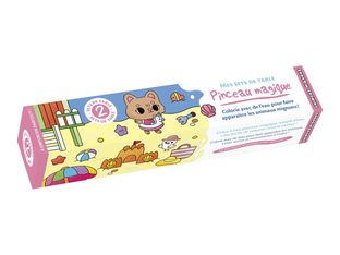 Mes sets de table pinceau magique - Animaux mignons - Pinceau magique - livre à colorier