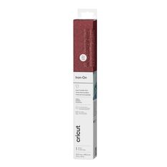 Cricut Glitter Iron-On - Feuille thermocollante pour activités manuelles - 30,5 x 48,3 cm - Rouge