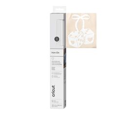 Cricut Floqué - Vinyle thermocollant HTV effet suédé blanc - Rouleau 30,5 x 48,3 cm