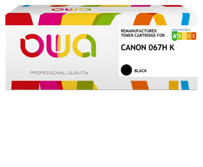 Cartouche laser remanufacturée Canon 067H - noir - OWA
