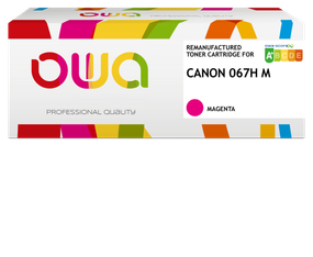 Cartouche laser remanufacturée Canon 067H - magenta - OWA