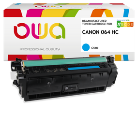 Cartouche laser remanufacturée Canon 064H - cyan - OWA