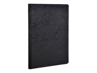 Clairefontaine Age Bag - Cahier de notes - reliure collée - A5 (148 x 210 mm) - 96 feuilles - ligné - noir