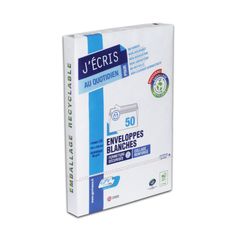 GPV - 50 Enveloppes C5 162 x 229 mm - 80 gr - sans fenêtre - blanc - bande adhésive
