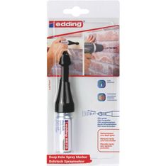 edding - Blister de 1 Marqueur Spray Zones Inaccessibles e-8875 Vert Fluo - Pulvérisation jusqu'à 100 mm