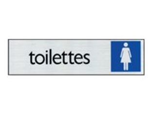 Pickup - Plaque de signalisation - 165 x 44 mm - toilettes pour femmes