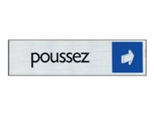 Pickup - Plaque de signalisation - 165 x 44 mm - poussez (horizontal)