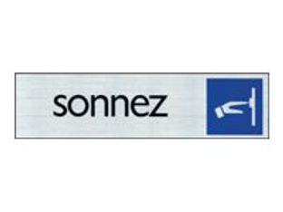 Pickup - Plaque de signalisation - 165 x 44 mm - sonnez