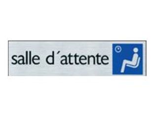 Pickup - Plaque de signalisation - 165 x 44 mm - salle d'attente