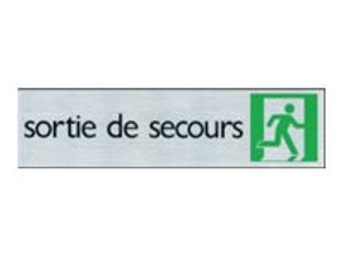 Pickup - Plaque de signalisation - 165 x 44 mm - sortie de secours