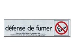 Pickup - Plaque de signalisation - 165 x 44 mm - défense de fumer
