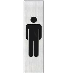 Pickup - Plaque de signalisation - 165 x 44 mm - hommes (vertical)