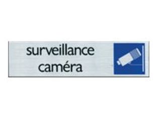 Pickup - Plaque de signalisation - 165 x 44 mm - surveillance caméra