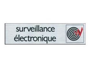 Pickup - Plaque de signalisation - 165 x 44 mm - sous surveillance
