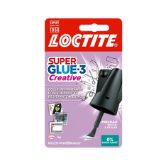 Loctite Super glue 3 Pinceau - Colle à prise rapide - Transparent - 5 gr