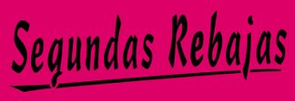 Cartel cartulina "segundas rebajas"
