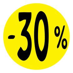 Cartel cartulina "-30%"