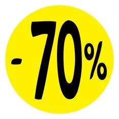 Cartel cartulina "-70%"