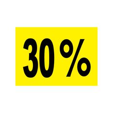 Cartel cartulina "-30%"