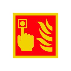 Señal fotoluminiscente pvc 1mm "pulsador alarma"