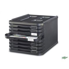 Modulo de 8 cajones opacos negro