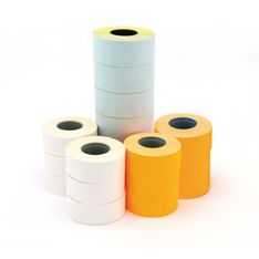 Pack 6 rollos etiquetas removibles 1000 ud. 21x12 fluo