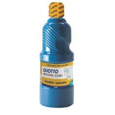 GIOTTO SCHOOL - Peinture - peinture à tempera - cyan - extra-fine - 500 ml