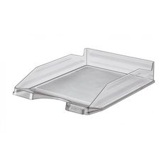 Bandeja de plastico apilable negro transparente fluor