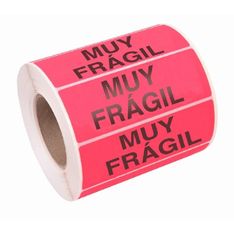 200 etiquetas adhesivas muy fragil