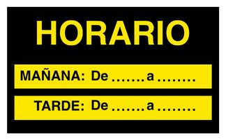 Horario pvc con ventosa