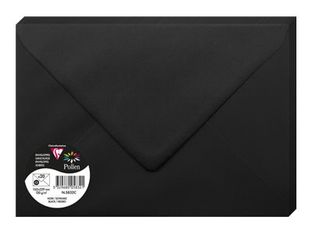 Pollen - 20 Enveloppes - International C5 (162 x 229 mm) - en pointe - côté ouvert - imprimable - noir 
